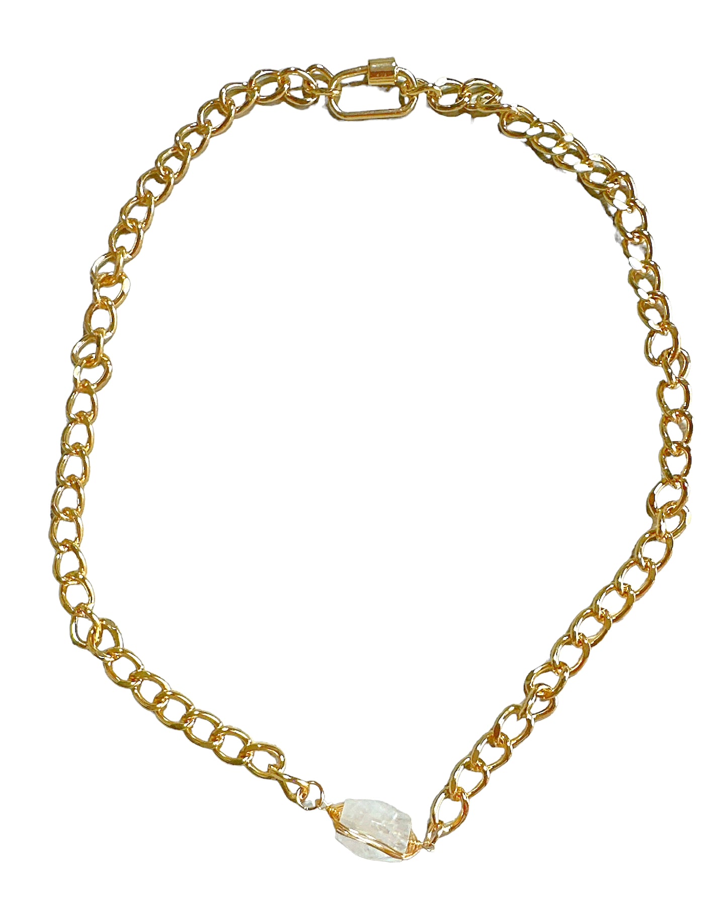 Avery 14k Gold Filled Natural Quartz Necklace